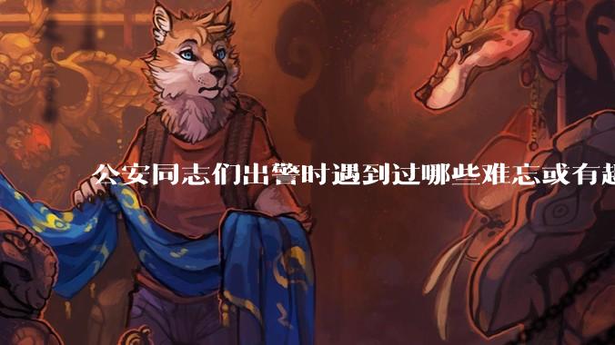 公安同志们出警时遇到过哪些难忘或有趣的事？