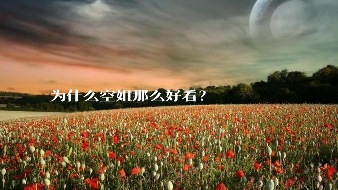 为什么空姐那么好看？