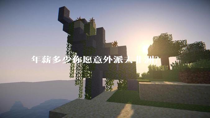 年薪多少你愿意外派去非洲？